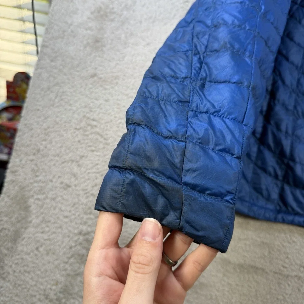 North Face Thermoball Eco Puffer Jacket Men's Size XXL Blue Full Zip Lightweight
